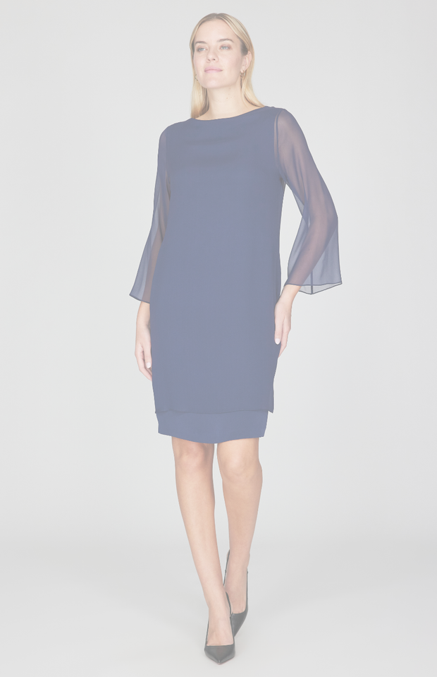 basic silk dress Vela Silk Dress in Jet Black by Holding Court Inc Eco Fashion