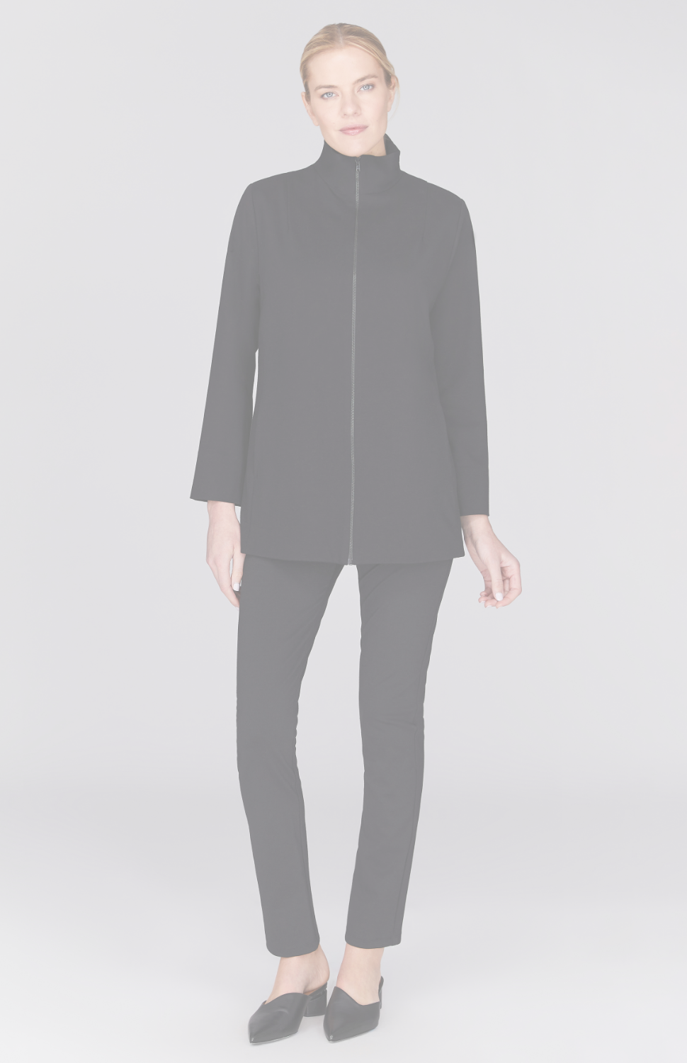 Ponte Zip Front Jacket