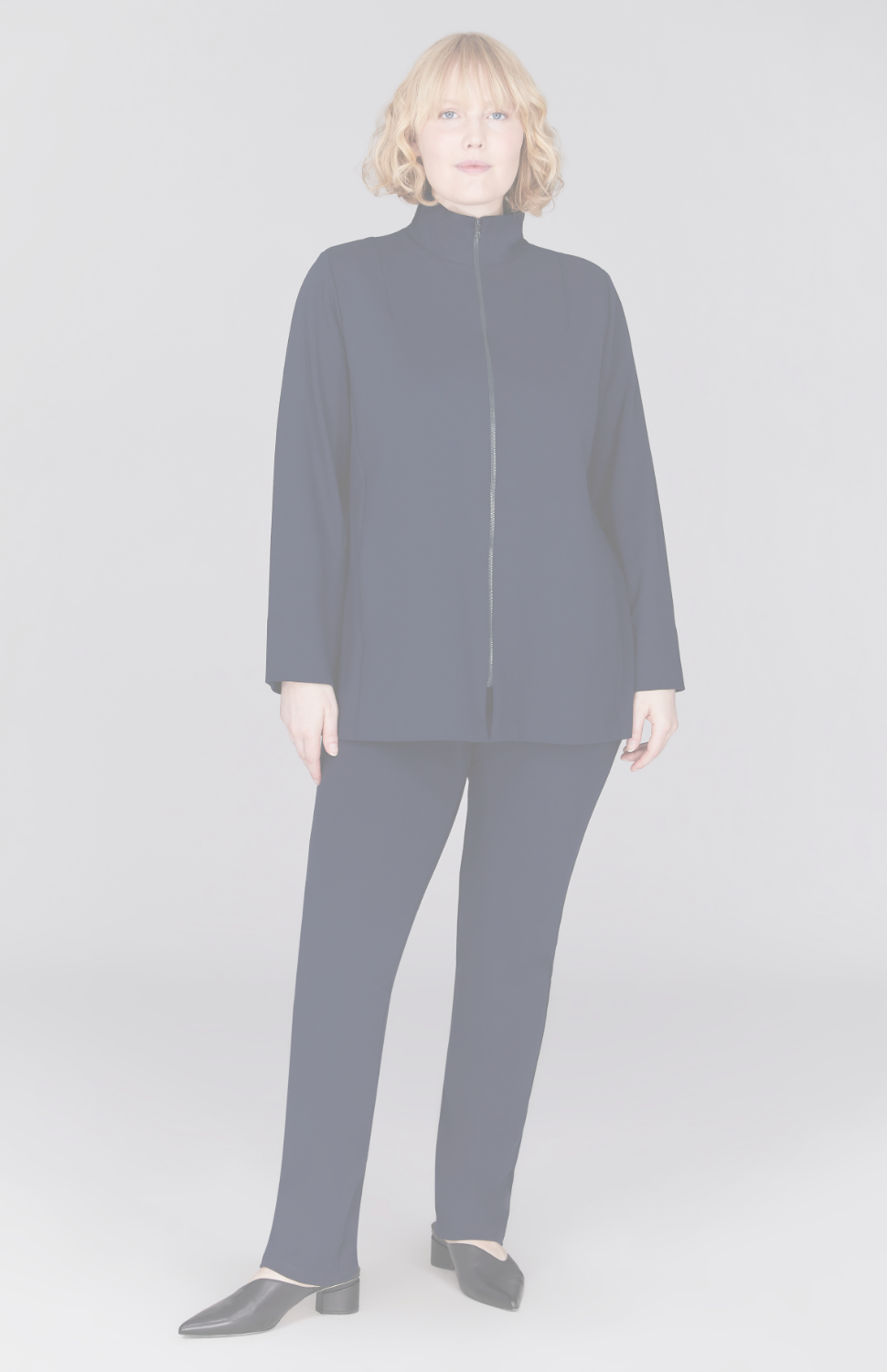 Ponte Zip Front Jacket