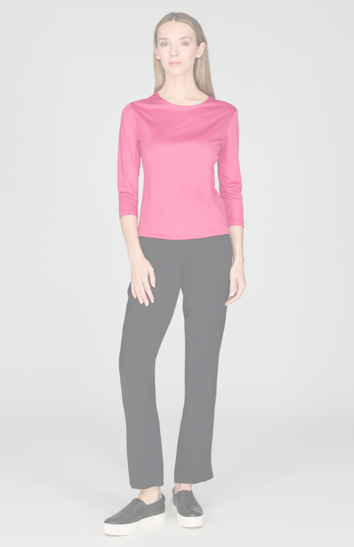 Silk Knit Tee - Pink