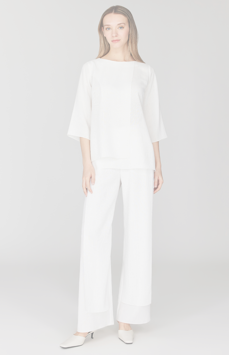Microlinen Overlap Pant w/ Back Elastic