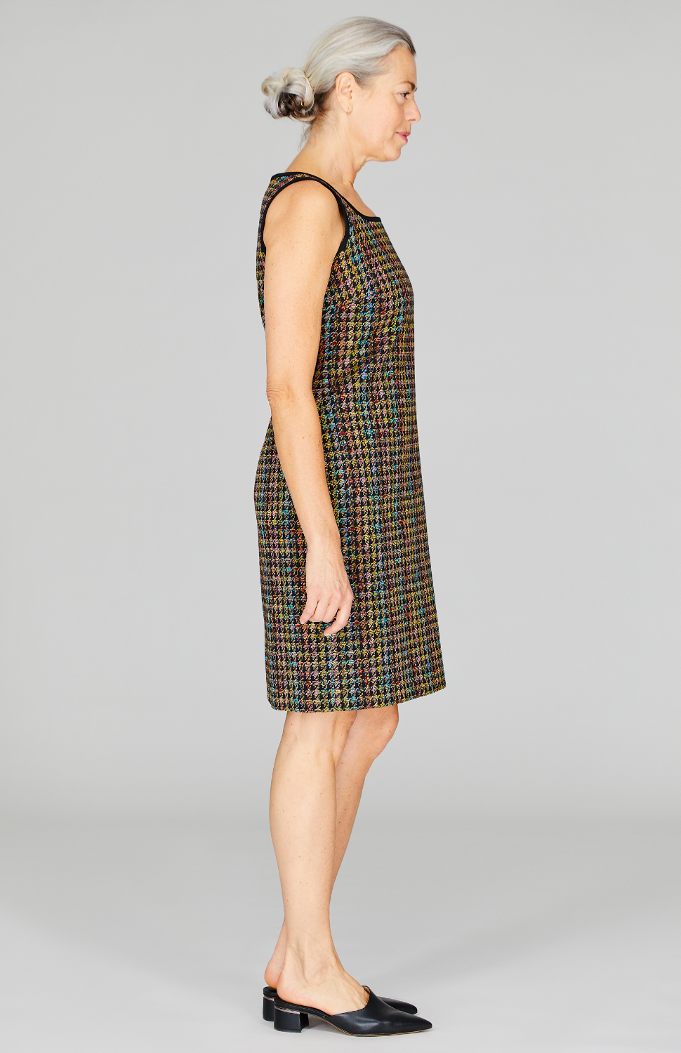 Rainbow Houndstooth Sheath Dress